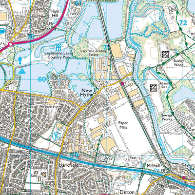 East and West Peckham, Mereworth & Wateringbury Ward 1 (1:25,000) Preview 2
