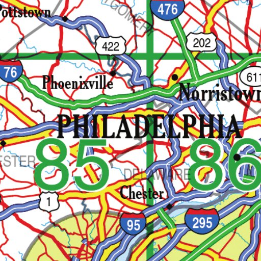 Pennsylvania Atlas & Gazetteer Overview Map by Garmin | Avenza Maps