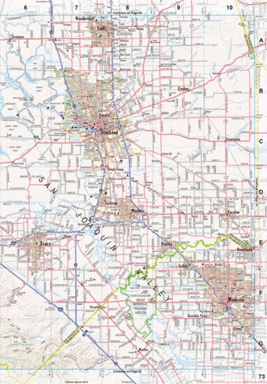 California Atlas & Gazetteer Page 73 Preview 1