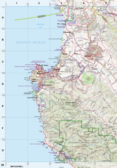 California Atlas & Gazetteer Page 90 Preview 1