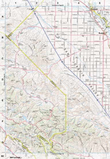 California Atlas & Gazetteer Page 92 Preview 1