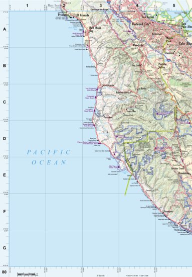 California Atlas & Gazetteer Page 80 Preview 1