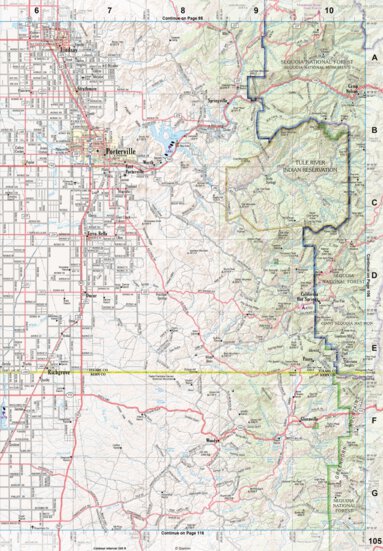 California Atlas & Gazetteer Page 105 Preview 1