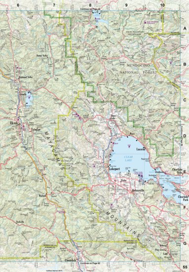 California Atlas & Gazetteer Page 55 Preview 1