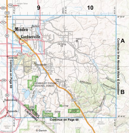 California Atlas & Gazetteer Page 69 inset Preview 1