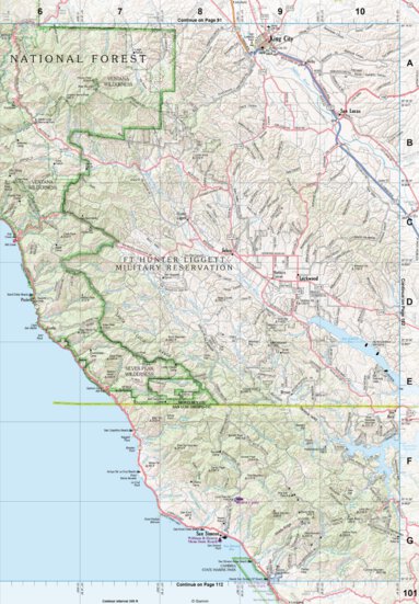 California Atlas & Gazetteer Page 101 Preview 1