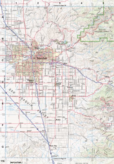 California Atlas & Gazetteer Page 116 Preview 1