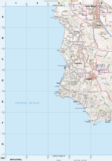 California Atlas & Gazetteer Page 124 Preview 1