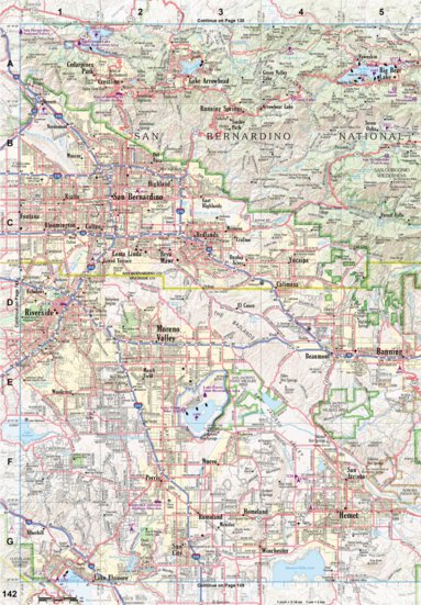 California Atlas & Gazetteer Page 142 Preview 1