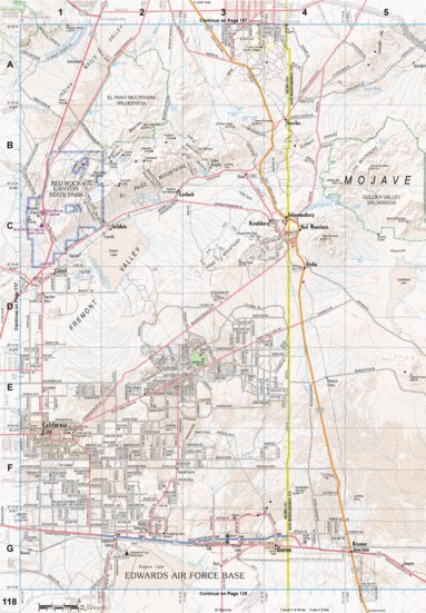 California Atlas & Gazetteer Page 118 Preview 1