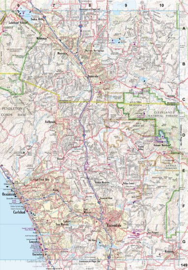 California Atlas & Gazetteer Page 149 Preview 1