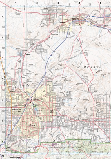 California Atlas & Gazetteer Page 130 Preview 1