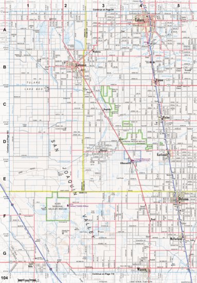 California Atlas & Gazetteer Page 104 Preview 1
