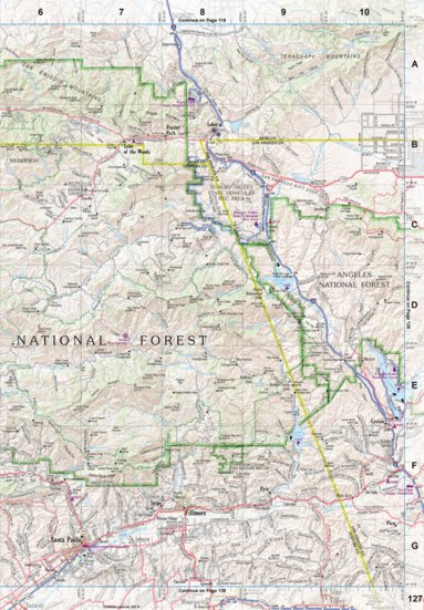 California Atlas & Gazetteer Page 127 Preview 1