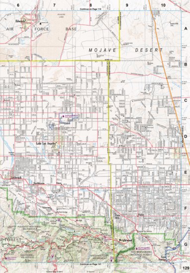 California Atlas & Gazetteer Page 129 Preview 1