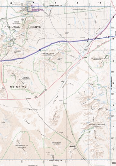 California Atlas & Gazetteer Page 133 Preview 1
