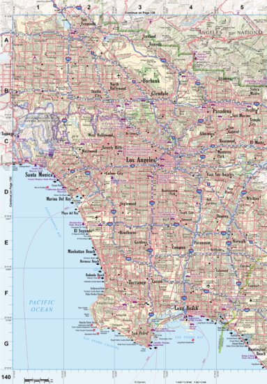 California Atlas & Gazetteer Page 140 Preview 1
