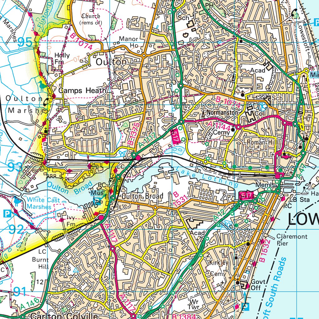 Framlingham Ward 1 (1:50,000) Map by UK Topographic Maps | Avenza Maps