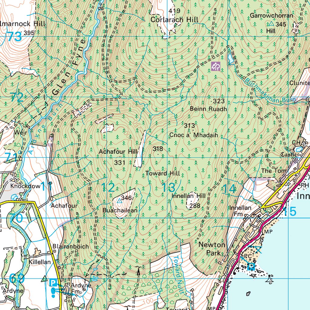 Fort William and Ardnamurchan Ward 3 (1:50,000) Map by UK Topographic ...