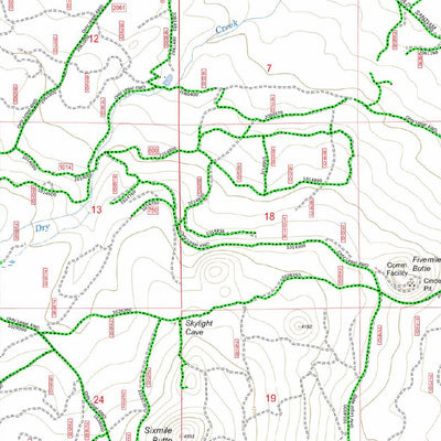 Oregon SXS Trail Map MVUM Corbett Sno-Park Area Preview 2