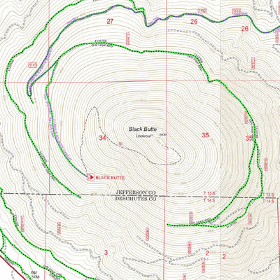 Oregon SXS Trail Map MVUM Corbett Sno-Park Area Preview 3