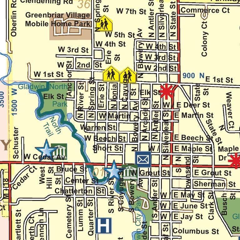 Gladwin County, Michigan - Complete Township Maps Map by Donald Dale ...