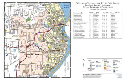 St. Clair County, Michigan - Complete Township Maps Preview 1