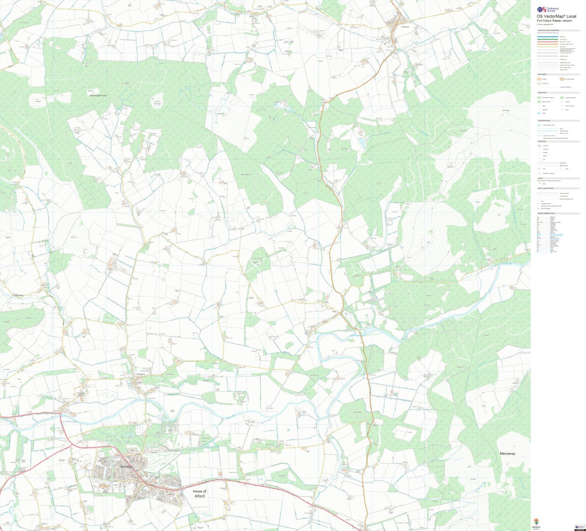 Huntly, Strathbogie and Howe of Alford Ward 4 (1:10,000) Map by UK ...