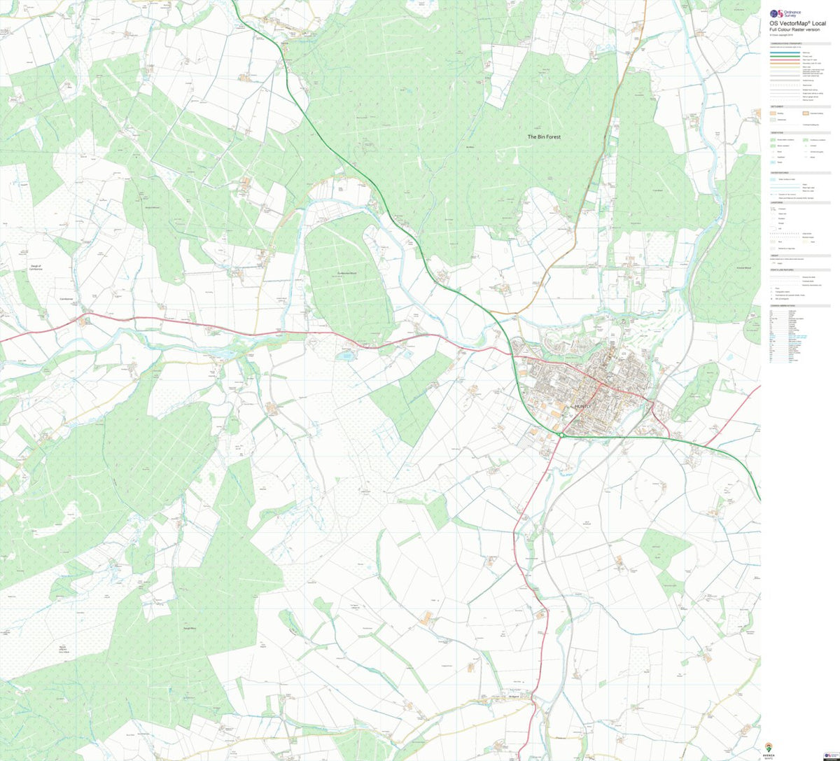 Huntly, Strathbogie and Howe of Alford Ward 5 (1:10,000) Map by UK ...