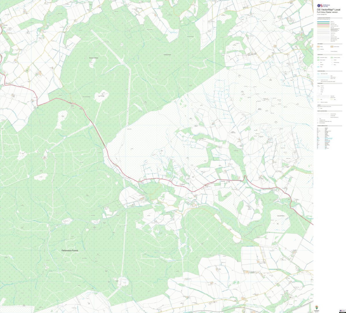 Lower Dean Map Stonehaven and Lower Deeside Ward 1 (1:10,000) Map by UK Topographic ...
