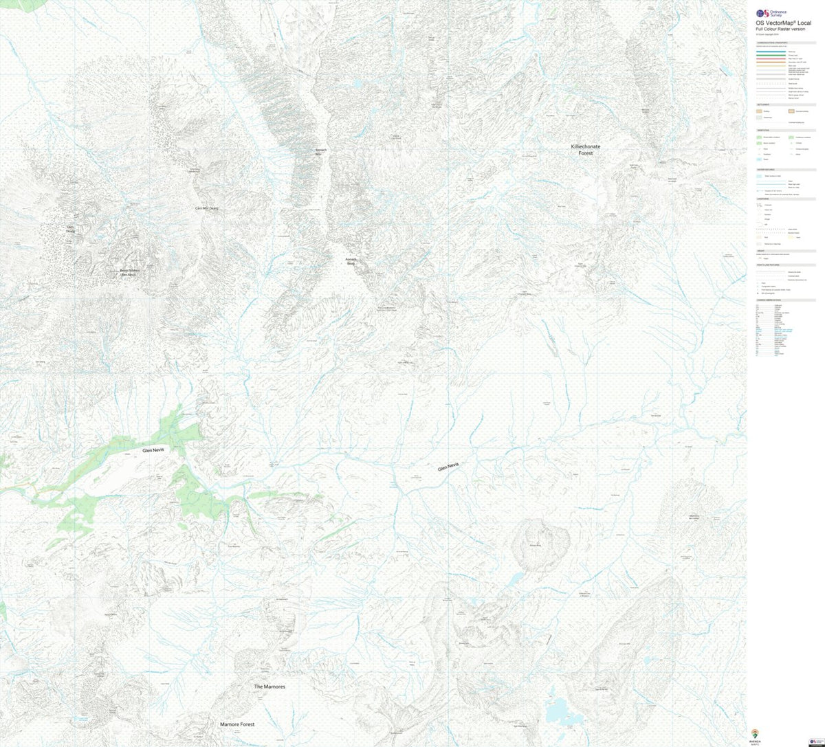 Fort William and Ardnamurchan Ward 1 (1:10,000) Map by UK Topographic ...