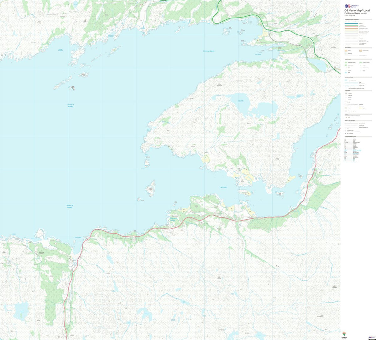 Wm Map Fort William and Ardnamurchan Ward 8 (1:10,000) Map by UK Topographic ...