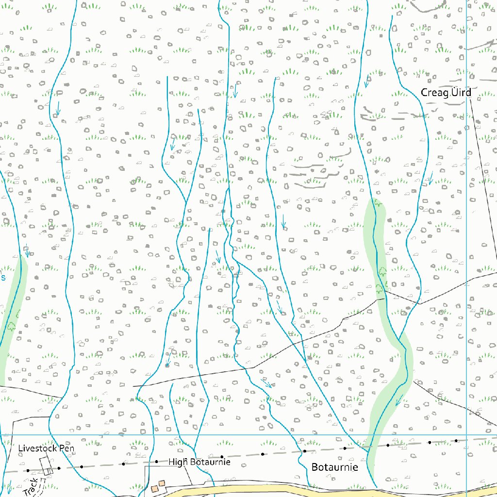 Postnet Highland Ridge Map Highland Ward 14 (1:10,000) Map by UK Topographic Maps | Avenza Maps