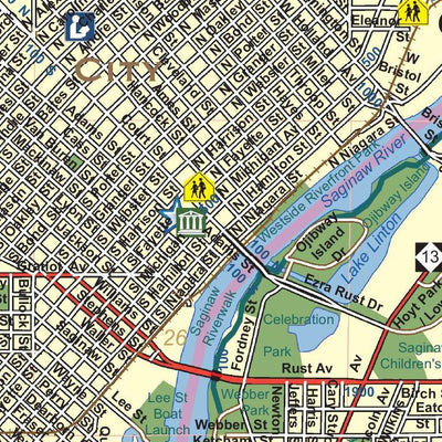 Saginaw County, Michigan - Complete Township Maps Preview 2