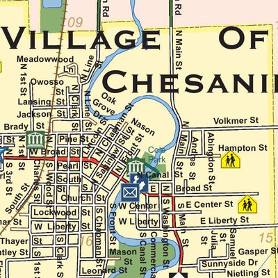 Saginaw County, Michigan - Complete Township Maps Preview 3