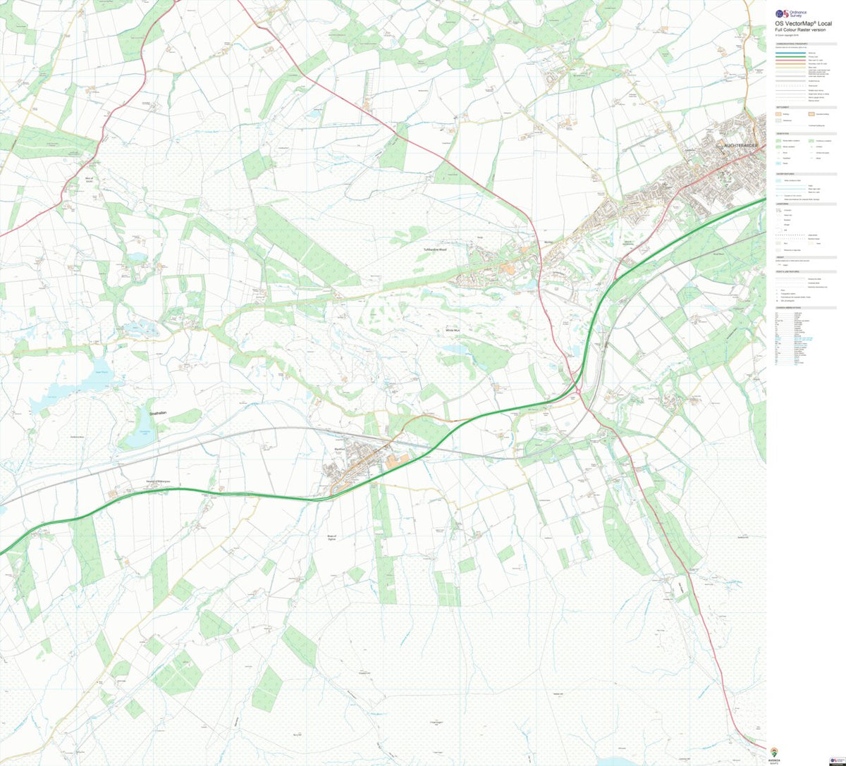 Strathallan Ward 1 (1:10,000) Map by UK Topographic Maps | Avenza Maps