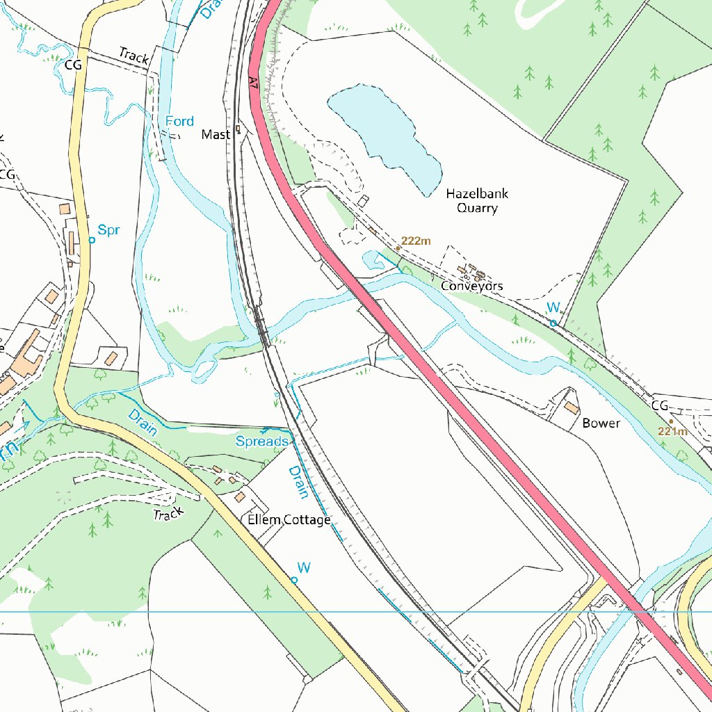 Galashiels and District Ward 1 (1:10,000) Map by UK Topographic Maps ...