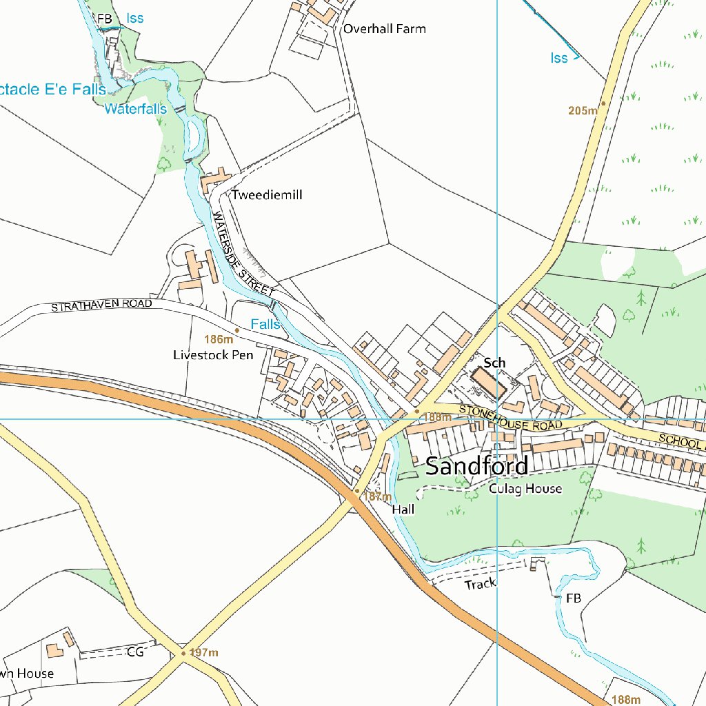 Avondale and Stonehouse Ward 1 (1:10,000) Map by UK Topographic Maps ...