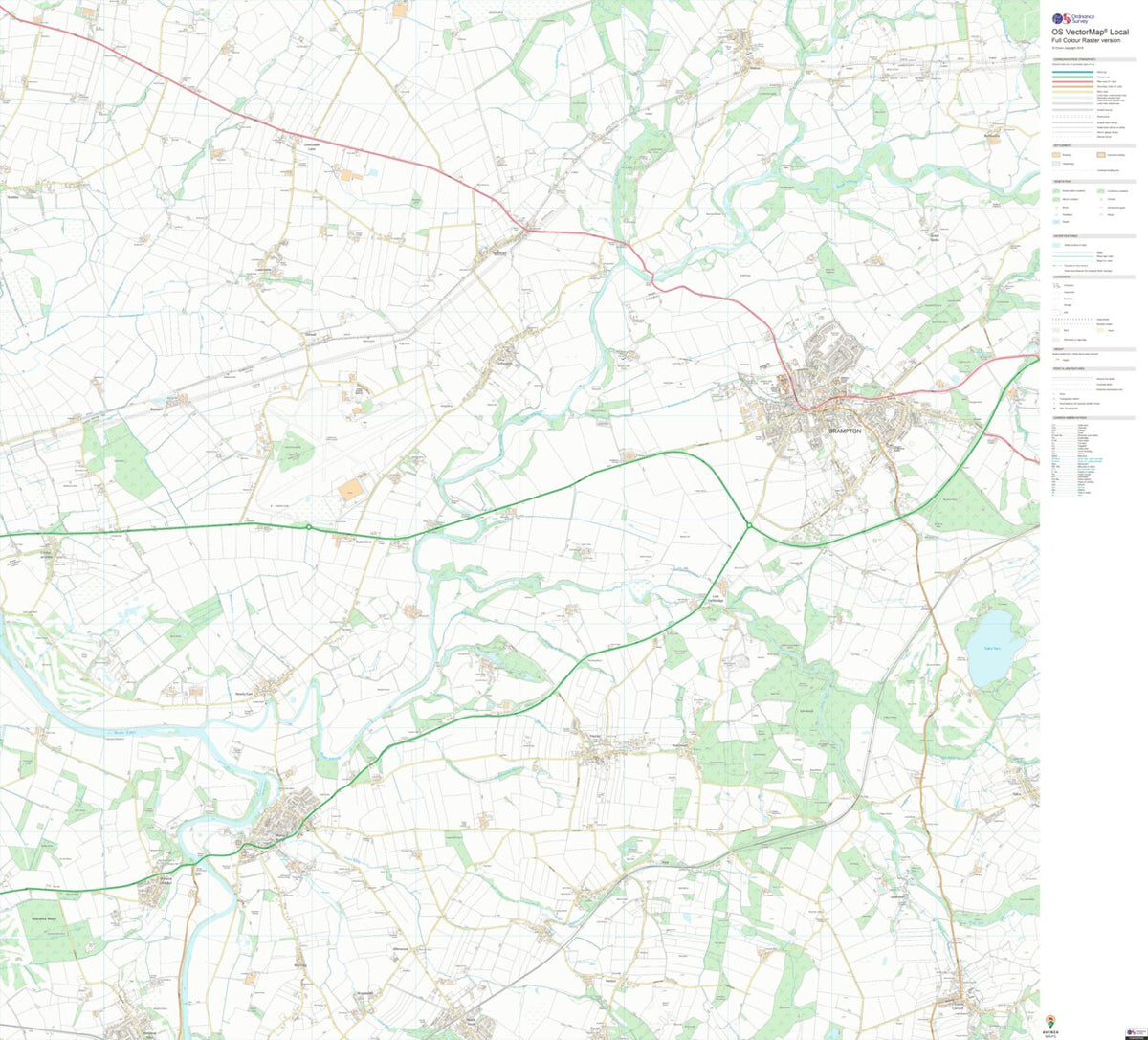 Houghton and Irthington Ward 2 (1:10,000) Map by UK Topographic Maps ...