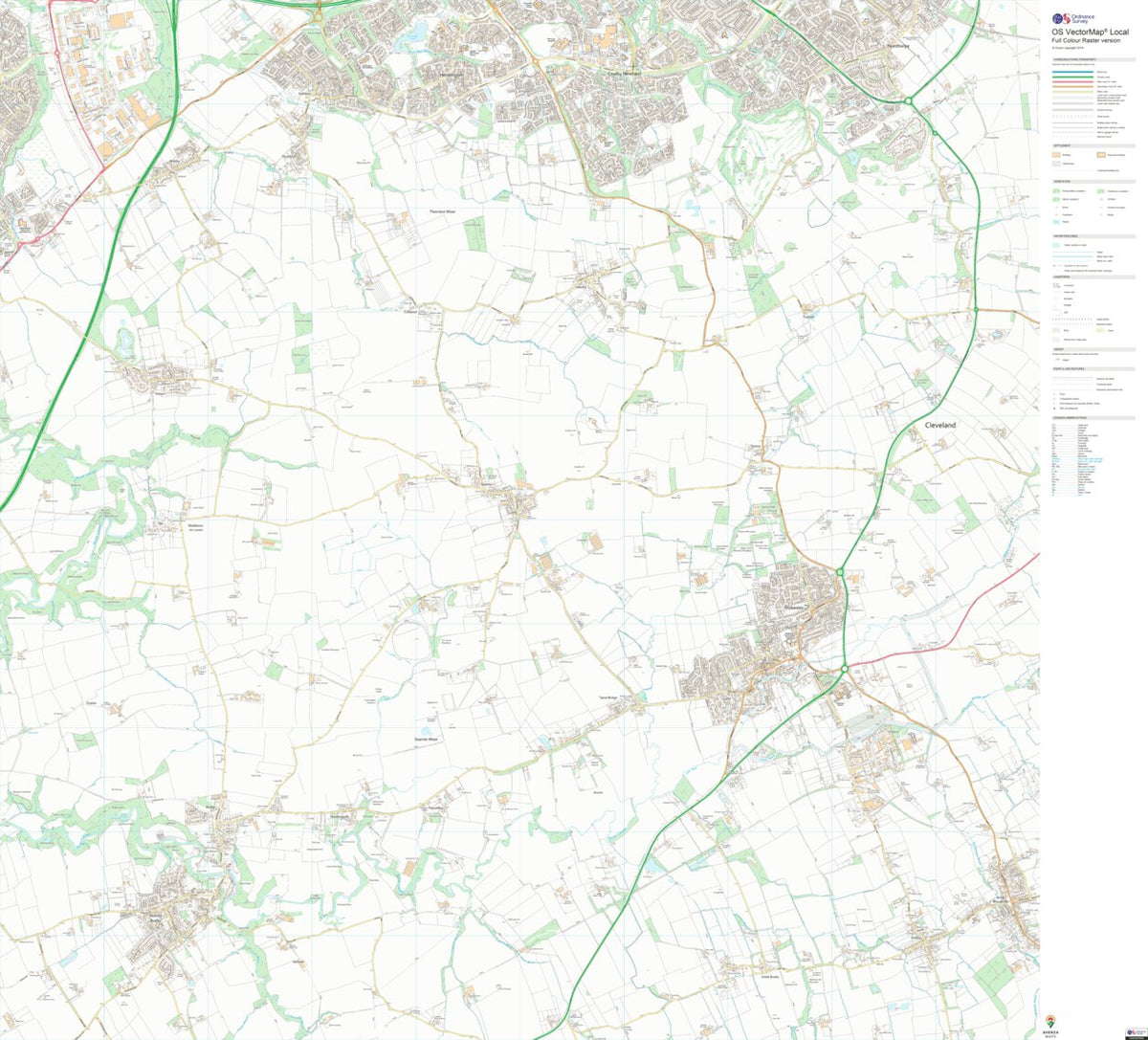 Southern Villages Ward 1 (1:10,000) Map by UK Topographic Maps | Avenza ...