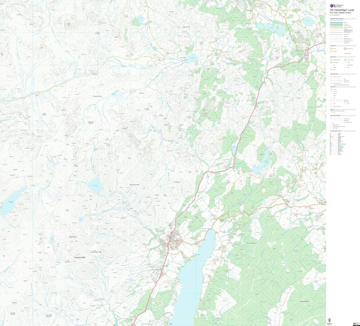 Coniston and Hawkshead Ward 2 (1:10,000) Map by UK Topographic Maps ...