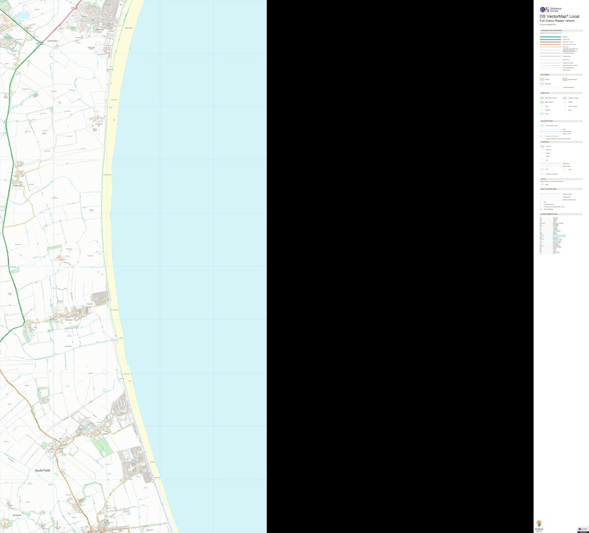 East Wolds and Coastal Ward 2 (1:10,000) Map by UK Topographic Maps ...