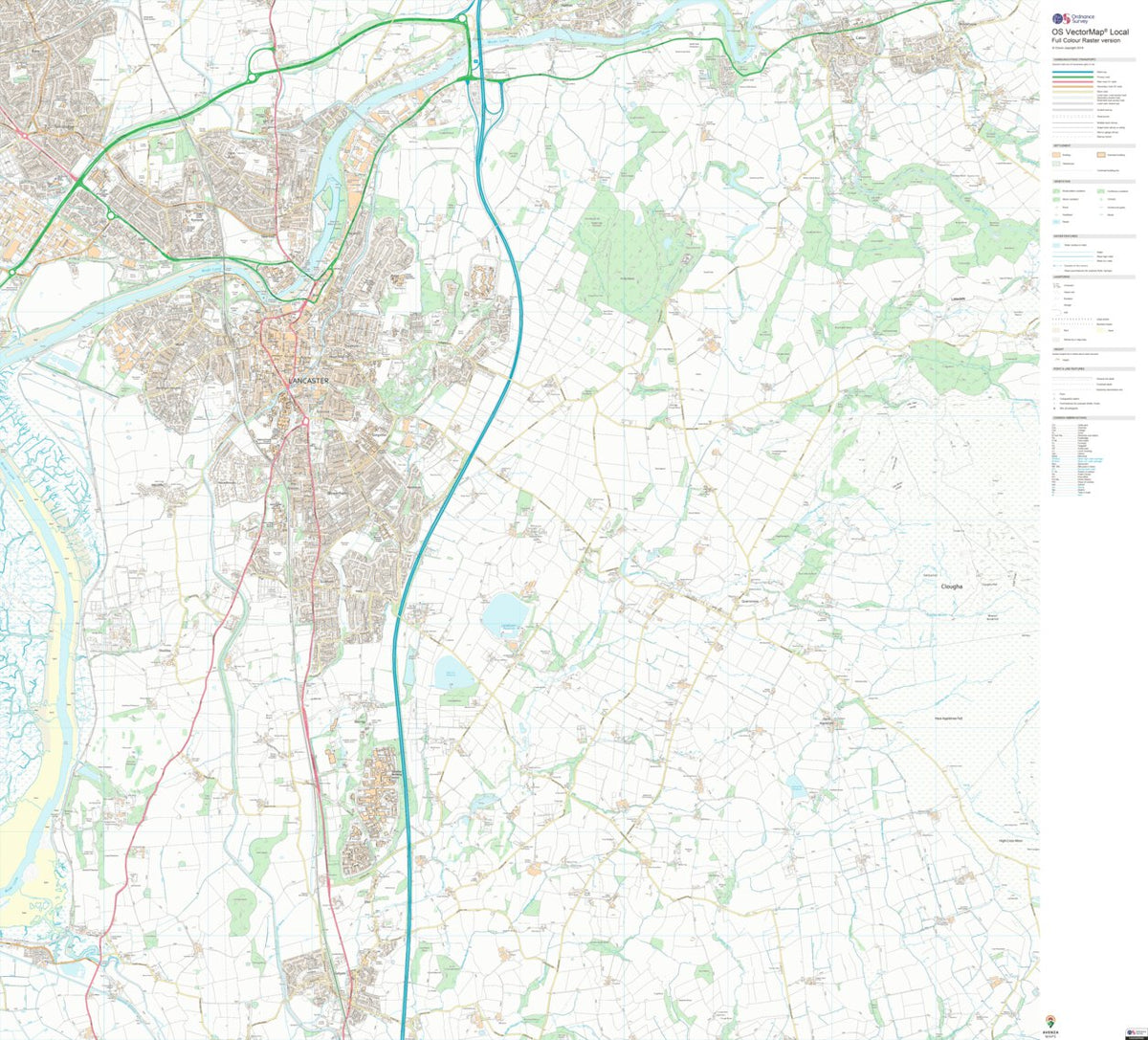 Scotforth West Ward 1 (1:10,000) Map by UK Topographic Maps | Avenza Maps