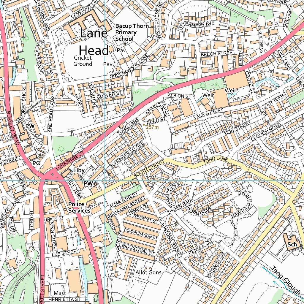 Todmorden Ward 1 (1:10,000) Map by UK Topographic Maps | Avenza Maps