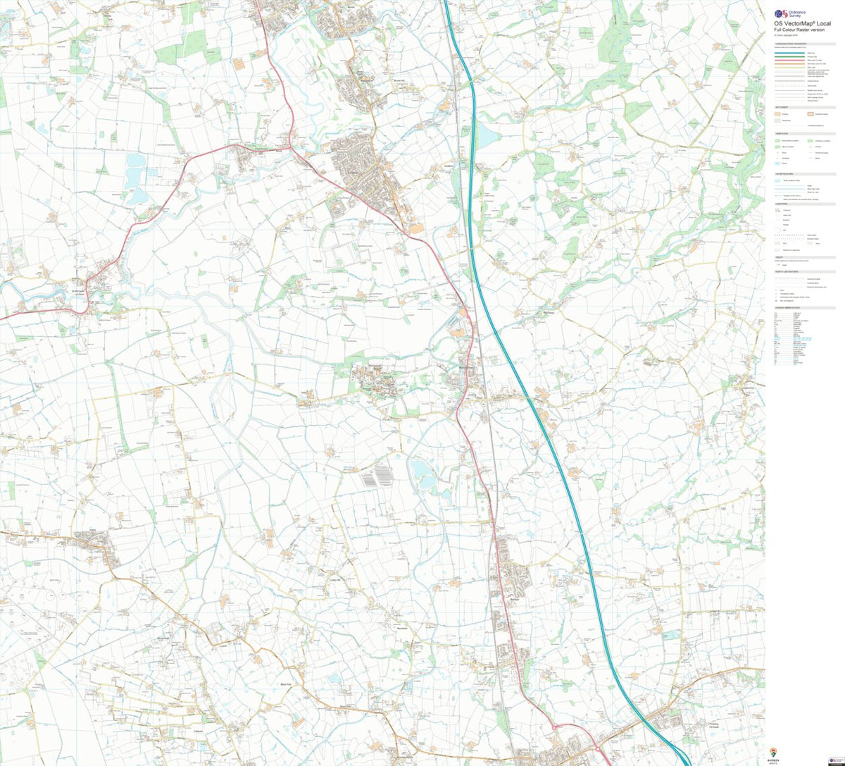 Brock with Catterall Ward 1 (1:10,000) Map by UK Topographic Maps ...