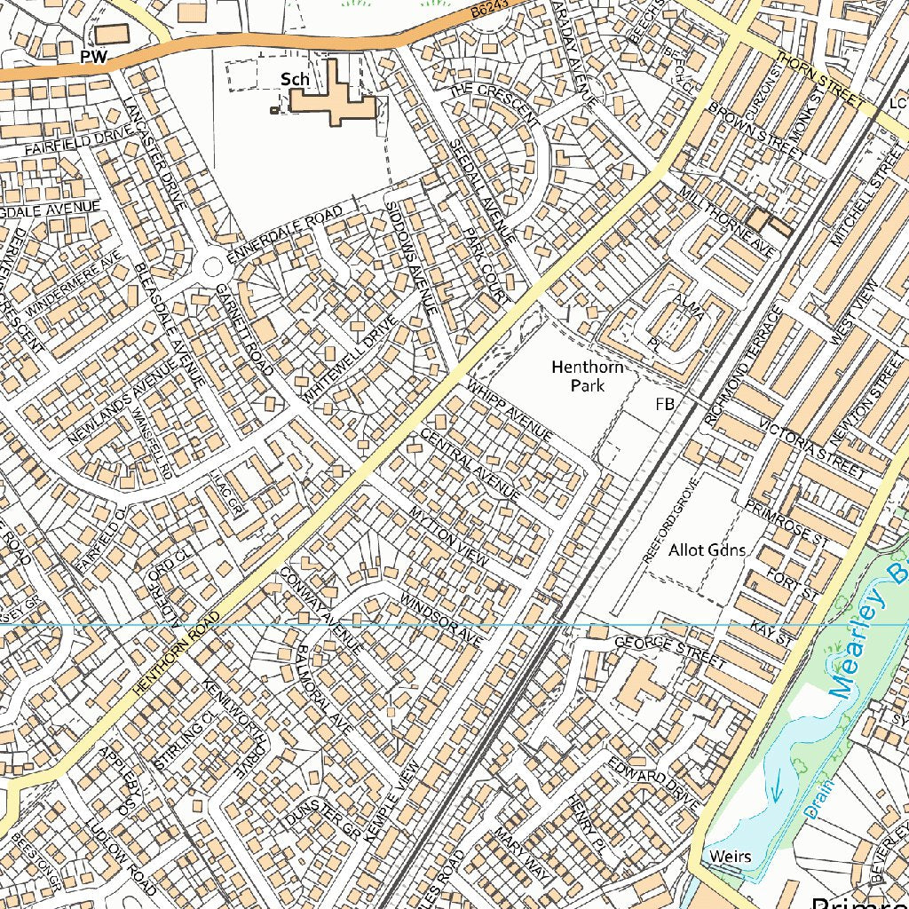 Hurst Green & Whitewell Ward 1 (1:10,000) Map by UK Topographic Maps ...