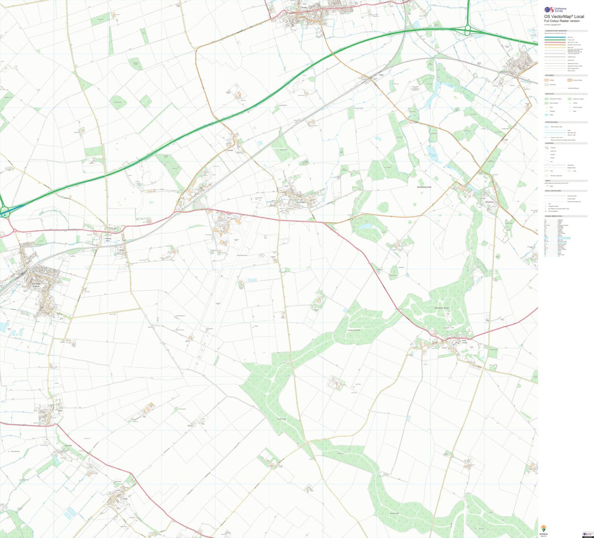 Caistor and Yarborough Ward 1 (1:10,000) Map by UK Topographic Maps ...