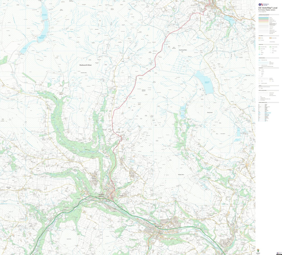 Calder Ward 1 (1:10,000) Map by UK Topographic Maps | Avenza Maps