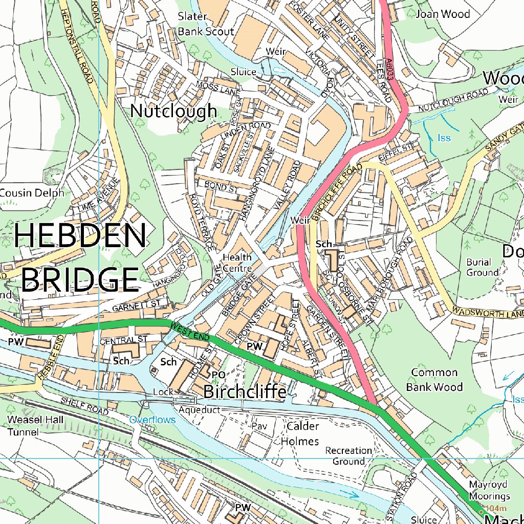 Calder Ward 1 (1:10,000) Map by UK Topographic Maps | Avenza Maps