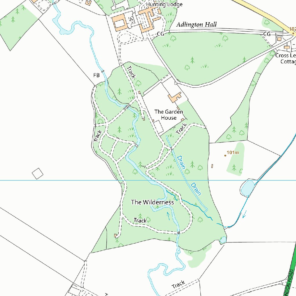 Prestbury Ward 1 (1:10,000) Map by UK Topographic Maps | Avenza Maps
